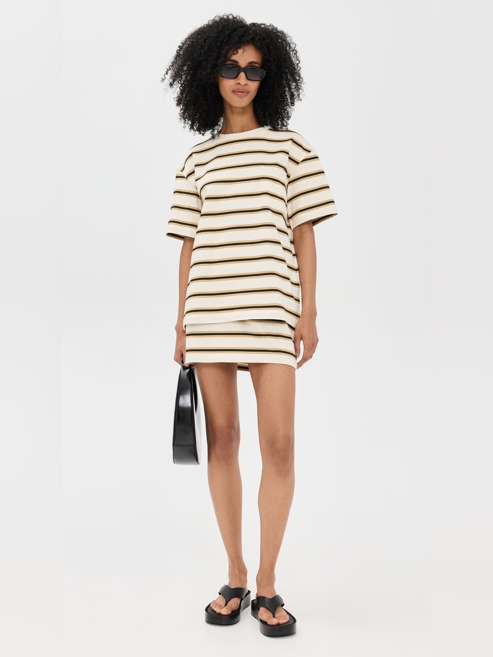 LE BOP Striped Jersey Tee